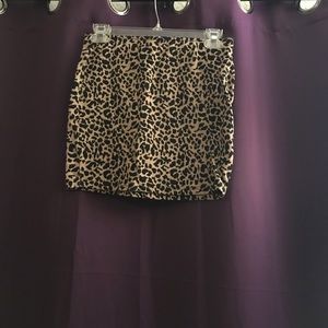 Cheetah Print Mini Skirt